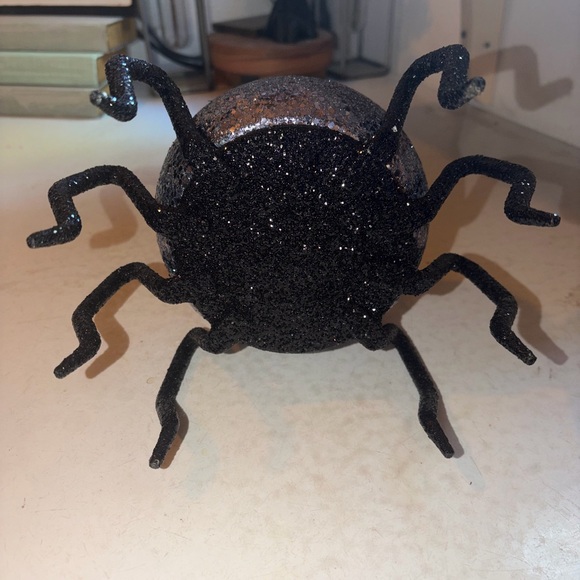 Bath& Body works Glittery Black and Silver Spider Candle Holder - Picture 5 of 5